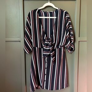 Lush Small Stripe Summer Dress